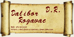 Dalibor Rogavac vizit kartica